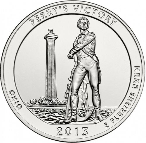 25 cent Reverse Image minted in UNITED STATES in 2013P (Perry's Victory and International Peace Memorial)  - The Coin Database