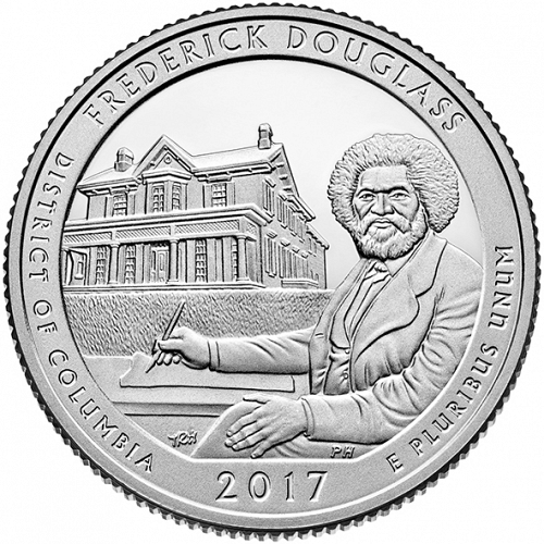 25 cent Reverse Image minted in UNITED STATES in 2017D (Frederick Douglass National Historic Site)  - The Coin Database