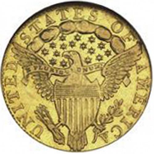 2 dollar 50 Reverse Image minted in UNITED STATES in 1796 (Liberty Cap - No stars)  - The Coin Database