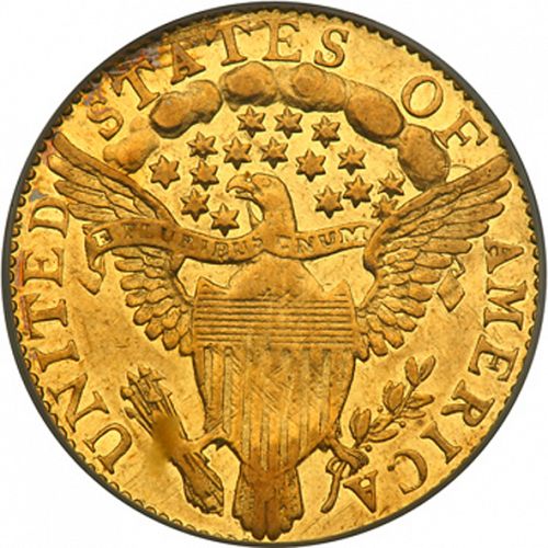 2 dollar 50 Reverse Image minted in UNITED STATES in 1796 (Liberty Cap)  - The Coin Database