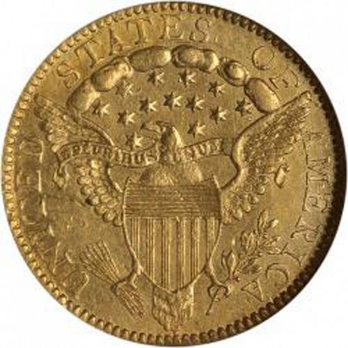 2 dollar 50 Reverse Image minted in UNITED STATES in 1798 (Liberty Cap)  - The Coin Database