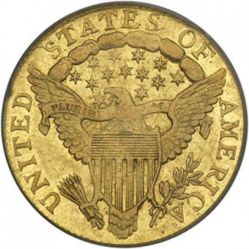 2 dollar 50 Reverse Image minted in UNITED STATES in 1805 (Liberty Cap)  - The Coin Database