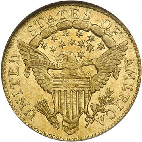 2 dollar 50 Reverse Image minted in UNITED STATES in 1806 (Liberty Cap)  - The Coin Database