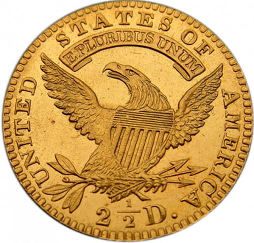 2 dollar 50 Reverse Image minted in UNITED STATES in 1824 (Turban Head)  - The Coin Database