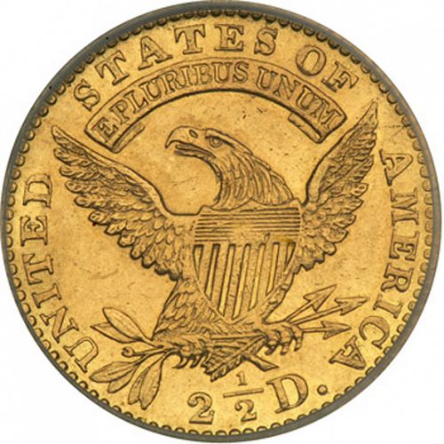 2 dollar 50 Reverse Image minted in UNITED STATES in 1825 (Turban Head)  - The Coin Database
