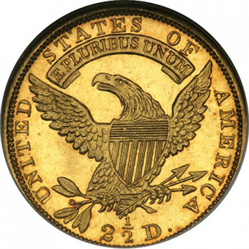 2 dollar 50 Reverse Image minted in UNITED STATES in 1831 (Turban Head)  - The Coin Database