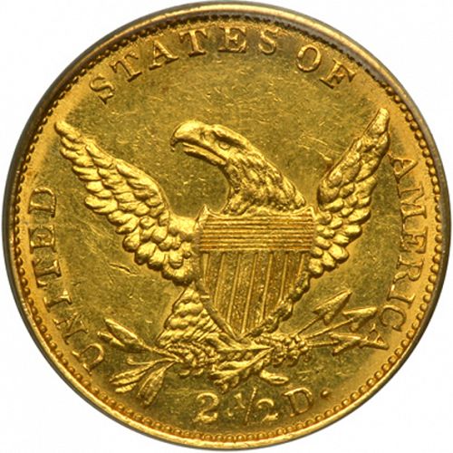 2 dollar 50 Reverse Image minted in UNITED STATES in 1834 (Liberty without Turban)  - The Coin Database