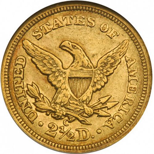 2 dollar 50 Reverse Image minted in UNITED STATES in 1840C (Coronet Head)  - The Coin Database