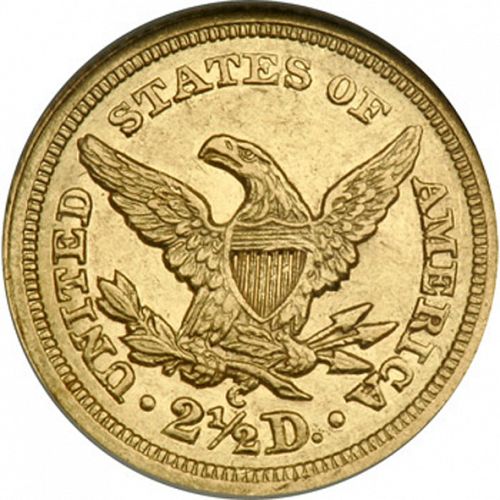 2 dollar 50 Reverse Image minted in UNITED STATES in 1841C (Coronet Head)  - The Coin Database