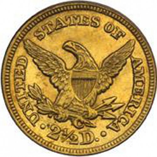 2 dollar 50 Reverse Image minted in UNITED STATES in 1846C (Coronet Head)  - The Coin Database