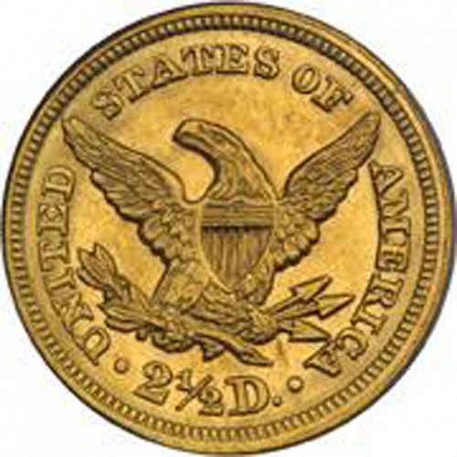 2 dollar 50 Reverse Image minted in UNITED STATES in 1848 (Coronet Head)  - The Coin Database