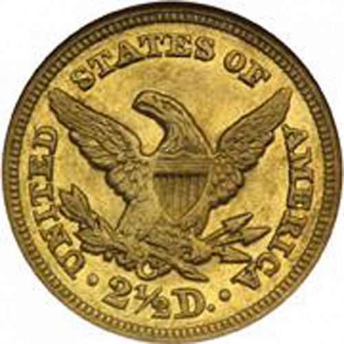 2 dollar 50 Reverse Image minted in UNITED STATES in 1850C (Coronet Head)  - The Coin Database