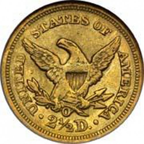 2 dollar 50 Reverse Image minted in UNITED STATES in 1850O (Coronet Head)  - The Coin Database