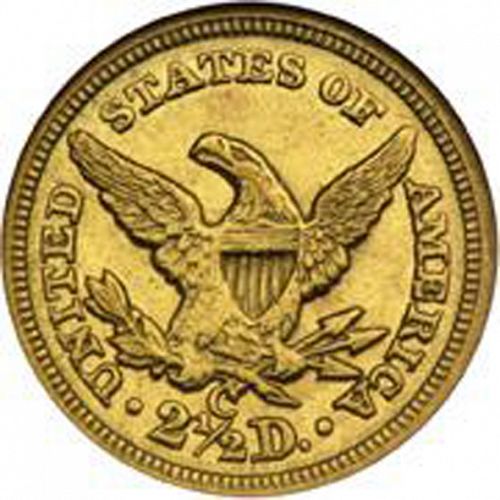 2 dollar 50 Reverse Image minted in UNITED STATES in 1852C (Coronet Head)  - The Coin Database