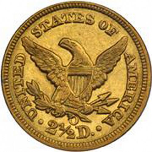2 dollar 50 Reverse Image minted in UNITED STATES in 1856O (Coronet Head)  - The Coin Database