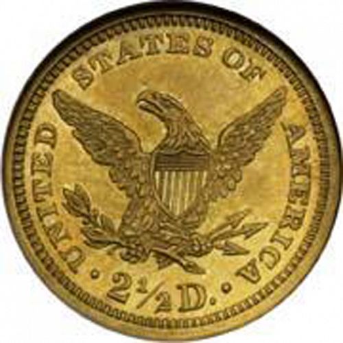 2 dollar 50 Reverse Image minted in UNITED STATES in 1869 (Coronet Head)  - The Coin Database