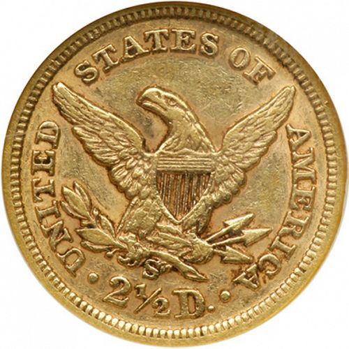 2 dollar 50 Reverse Image minted in UNITED STATES in 1870S (Coronet Head)  - The Coin Database
