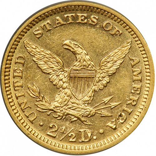 2 dollar 50 Reverse Image minted in UNITED STATES in 1874 (Coronet Head)  - The Coin Database