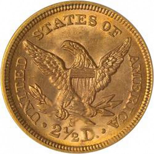 2 dollar 50 Reverse Image minted in UNITED STATES in 1875S (Coronet Head)  - The Coin Database