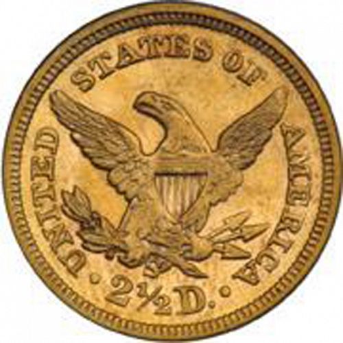 2 dollar 50 Reverse Image minted in UNITED STATES in 1876S (Coronet Head)  - The Coin Database