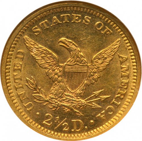 2 dollar 50 Reverse Image minted in UNITED STATES in 1877 (Coronet Head)  - The Coin Database