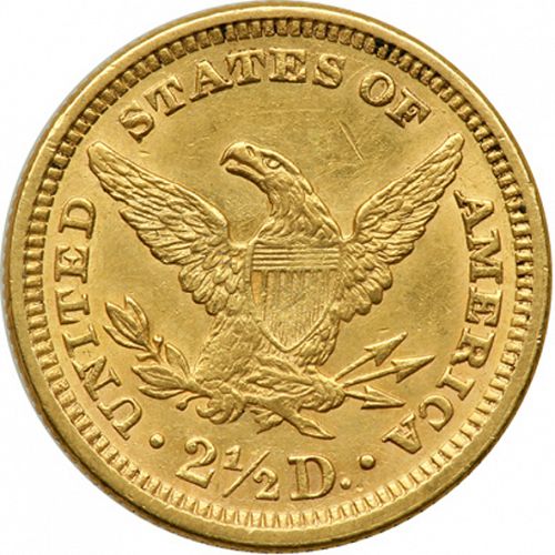 2 dollar 50 Reverse Image minted in UNITED STATES in 1878 (Coronet Head)  - The Coin Database