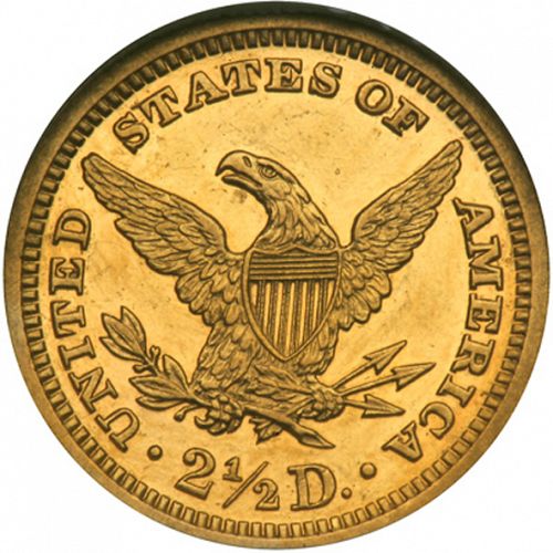 2 dollar 50 Reverse Image minted in UNITED STATES in 1881 (Coronet Head)  - The Coin Database