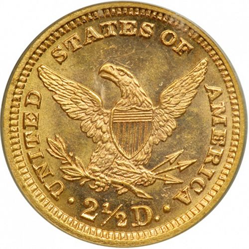 2 dollar 50 Reverse Image minted in UNITED STATES in 1882 (Coronet Head)  - The Coin Database
