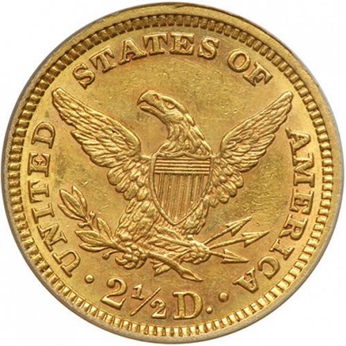2 dollar 50 Reverse Image minted in UNITED STATES in 1884 (Coronet Head)  - The Coin Database