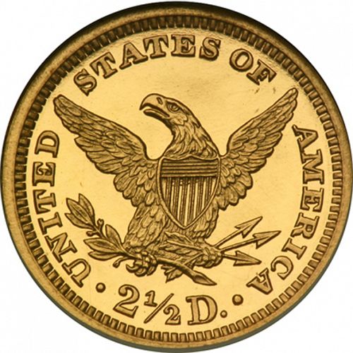 2 dollar 50 Reverse Image minted in UNITED STATES in 1885 (Coronet Head)  - The Coin Database