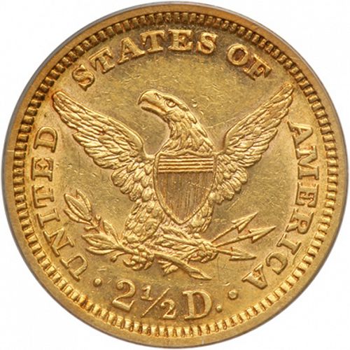 2 dollar 50 Reverse Image minted in UNITED STATES in 1890 (Coronet Head)  - The Coin Database
