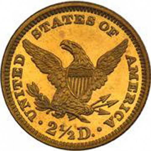 2 dollar 50 Reverse Image minted in UNITED STATES in 1891 (Coronet Head)  - The Coin Database