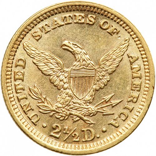 2 dollar 50 Reverse Image minted in UNITED STATES in 1892 (Coronet Head)  - The Coin Database