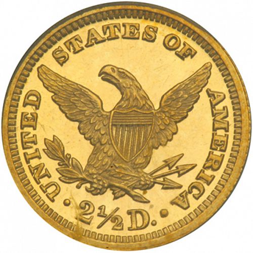 2 dollar 50 Reverse Image minted in UNITED STATES in 1895 (Coronet Head)  - The Coin Database
