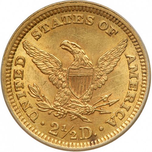2 dollar 50 Reverse Image minted in UNITED STATES in 1896 (Coronet Head)  - The Coin Database