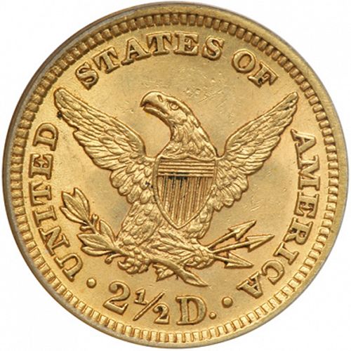 2 dollar 50 Reverse Image minted in UNITED STATES in 1897 (Coronet Head)  - The Coin Database