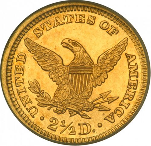 2 dollar 50 Reverse Image minted in UNITED STATES in 1902 (Coronet Head)  - The Coin Database