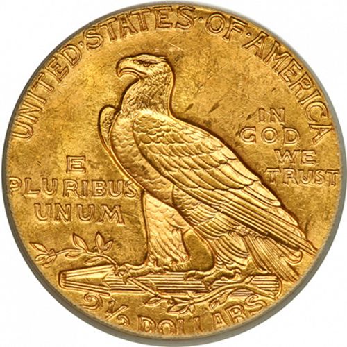 2 dollar 50 Reverse Image minted in UNITED STATES in 1927 (Indian Head)  - The Coin Database