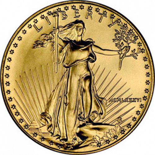 Bullion Obverse Image minted in UNITED STATES in 1986 (American Eagle -  Gold 50 $)  - The Coin Database