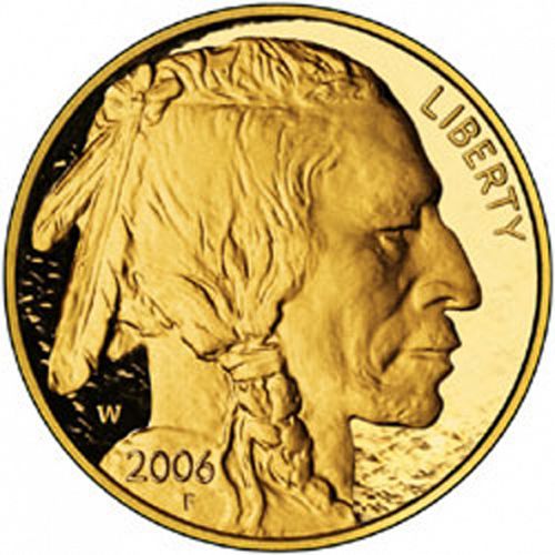 Bullion Obverse Image minted in UNITED STATES in 2006W (Gold Buffalo -  Gold 50 $)  - The Coin Database