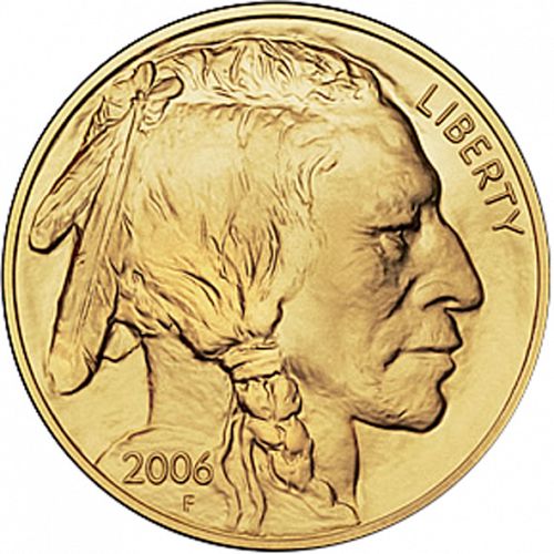 Bullion Obverse Image minted in UNITED STATES in 2006 (Gold Buffalo -  Gold 50 $)  - The Coin Database