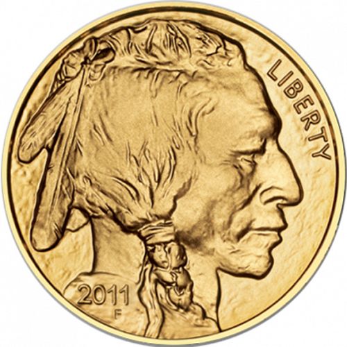 Bullion Obverse Image minted in UNITED STATES in 2011 (Gold Buffalo -  Gold 50 $)  - The Coin Database