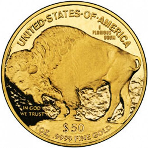 Bullion Reverse Image minted in UNITED STATES in 2006W (Gold Buffalo -  Gold 50 $)  - The Coin Database