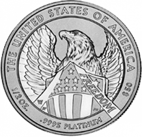 Bullion Reverse Image minted in UNITED STATES in 2007W (American Eagle -  Platinum 50 $ ( Executive Branch ))  - The Coin Database