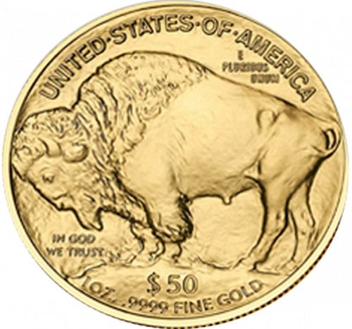 Bullion Reverse Image minted in UNITED STATES in 2012 (Gold Buffalo -  Gold 50 $)  - The Coin Database