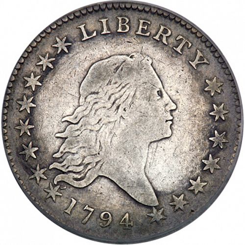 50 cent Obverse Image minted in UNITED STATES in 1794 (Flowing Hair)  - The Coin Database