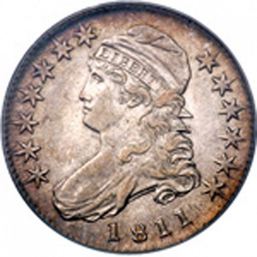 50 cent Obverse Image minted in UNITED STATES in 1811 (Liberty Cap)  - The Coin Database