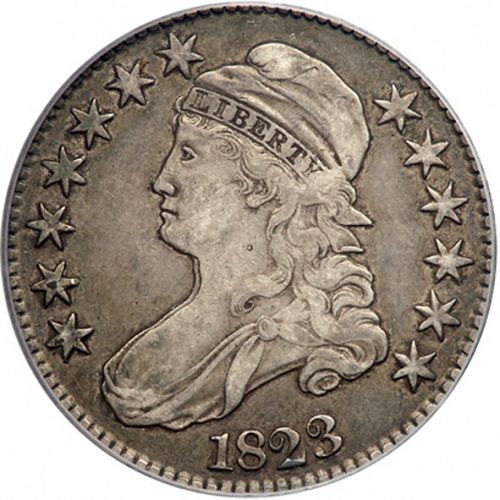 50 cent Obverse Image minted in UNITED STATES in 1823 (Liberty Cap)  - The Coin Database