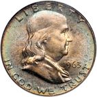 50 cent Obverse Image minted in UNITED STATES in 1963 (Franklin)  - The Coin Database