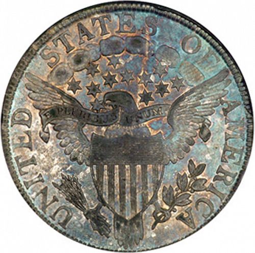 50 cent Reverse Image minted in UNITED STATES in 1805 (Draped Bust - Heraldic eagle reverse)  - The Coin Database